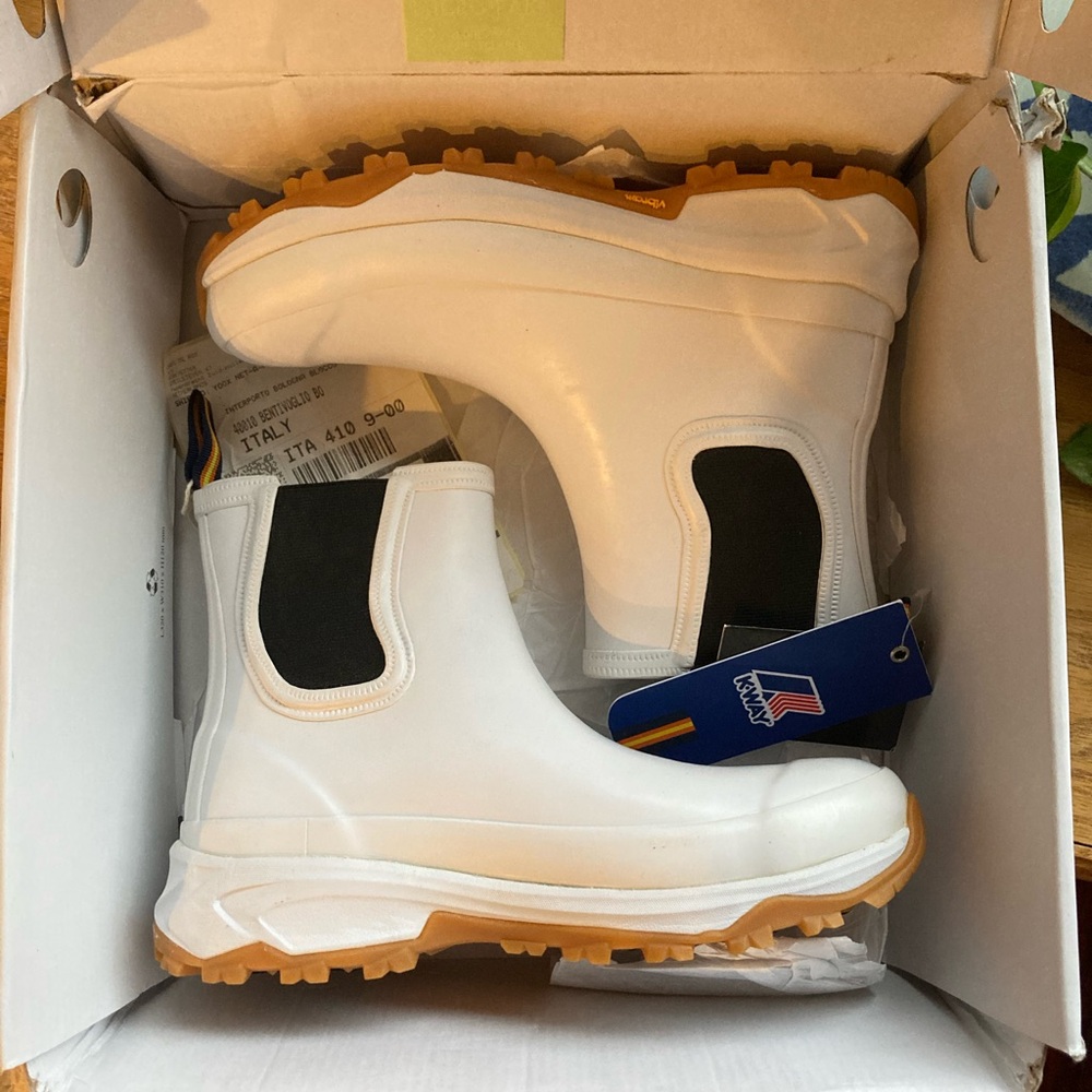 K-Way White Waterproof Boots